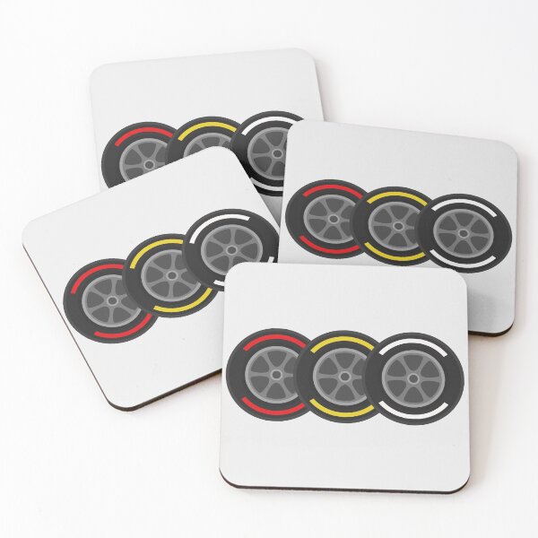 Item preview, Red Yellow White Tire Compounds for Fast Racing Motorsports designed and sold by teeworthy.