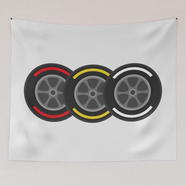 Item preview, Red Yellow White Tire Compounds for Fast Racing Motorsports designed and sold by teeworthy.