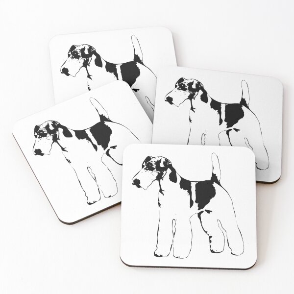 Item preview, Fox Terrier Minimalist Modern Art  designed and sold by ElegantCat.