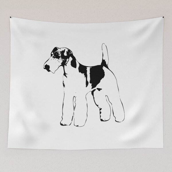 Item preview, Fox Terrier Minimalist Modern Art  designed and sold by ElegantCat.