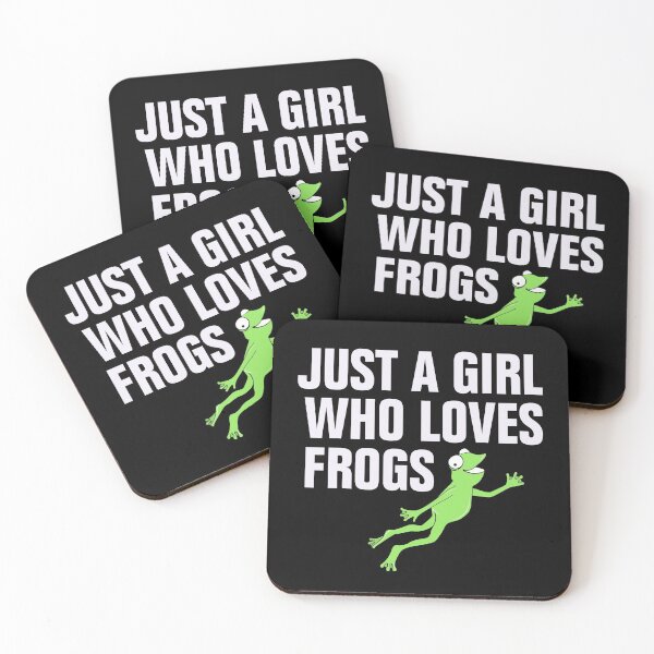 Item preview, Just a Girl who Loves Frogs funny frog girl designed and sold by empathylife.