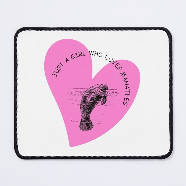 Item preview, JUST A GIRL WHO LOVES MANATEES designed and sold by LaBelleMaison.