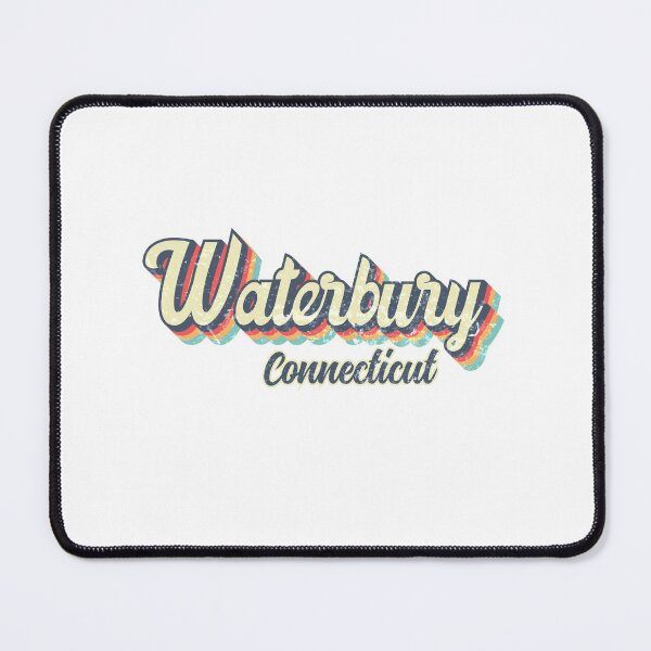 Item preview, Waterbury city Connecticut Retro Vintage 70s rainbow designed and sold by Teelogic.