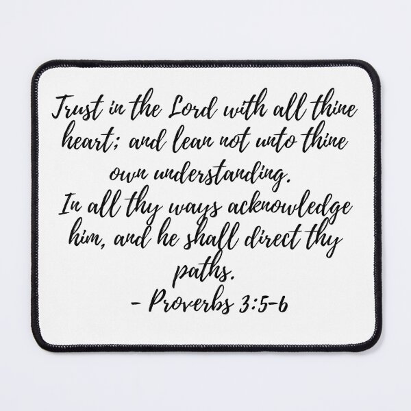 Item preview, Proverbs 3:5-6 designed and sold by VerseGifts.
