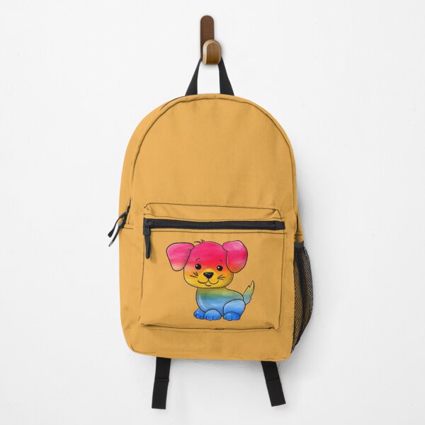 Item preview, Pansexual Subtle Watercolour Pride Flag Cartoon Puppy designed and sold by cashewdays.