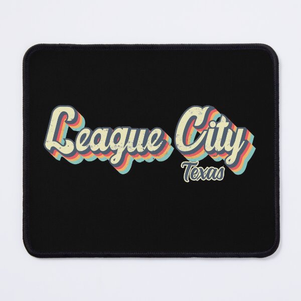 Item preview, League City Texas Retro Vintage 70s rainbow designed and sold by Teelogic.