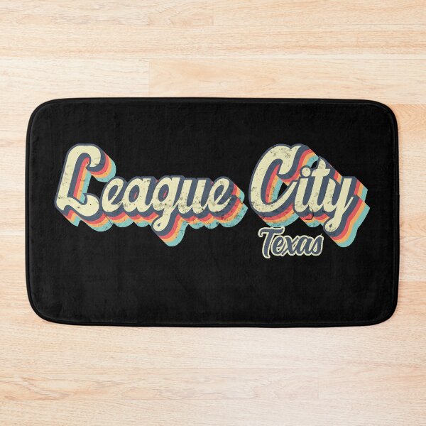 Item preview, League City Texas Retro Vintage 70s rainbow designed and sold by Teelogic.