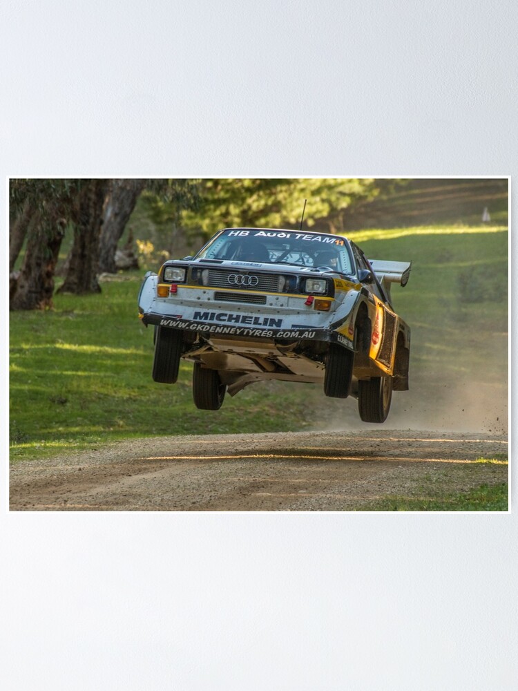 Alternate view of Flying Audi Quattro S1 Poster