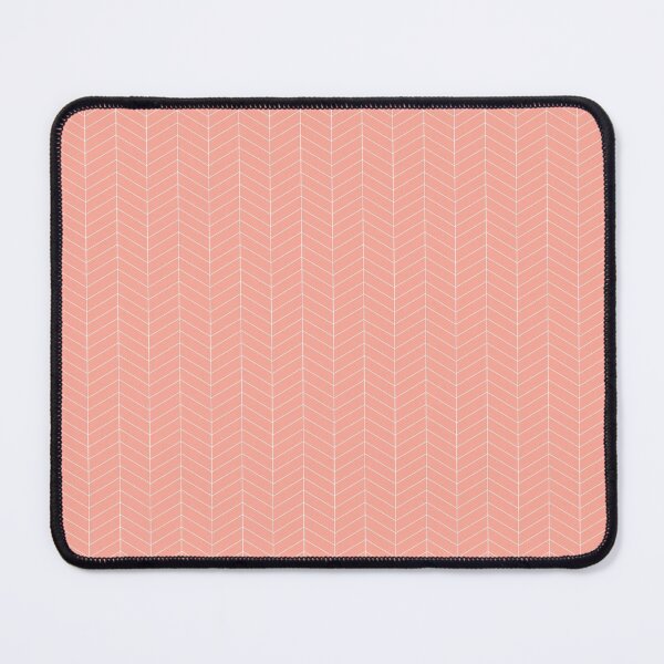 Item preview, Herringbone - Coral Pink (small scale) designed and sold by NolkDesign.