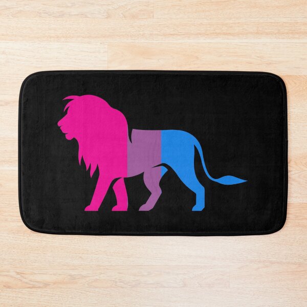 Item preview, Bi Pride Flag Lion. Bisexual Pride designed and sold by Subtle Pride Shop.
