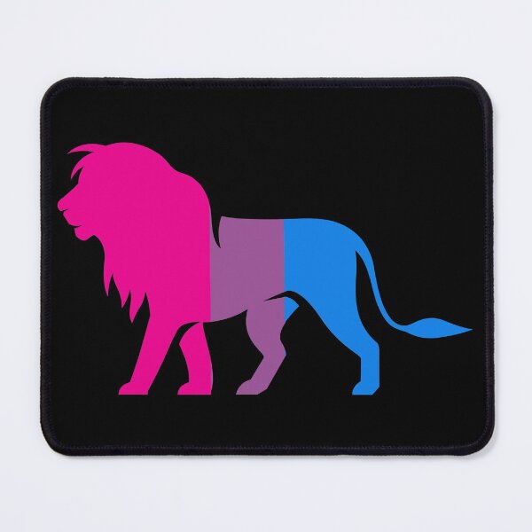 Item preview, Bi Pride Flag Lion. Bisexual Pride designed and sold by Subtle Pride Shop.