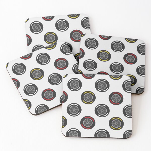 Item preview, Red Yellow White Tire Compounds Pattern for Fast Racing Motorsports designed and sold by teeworthy.