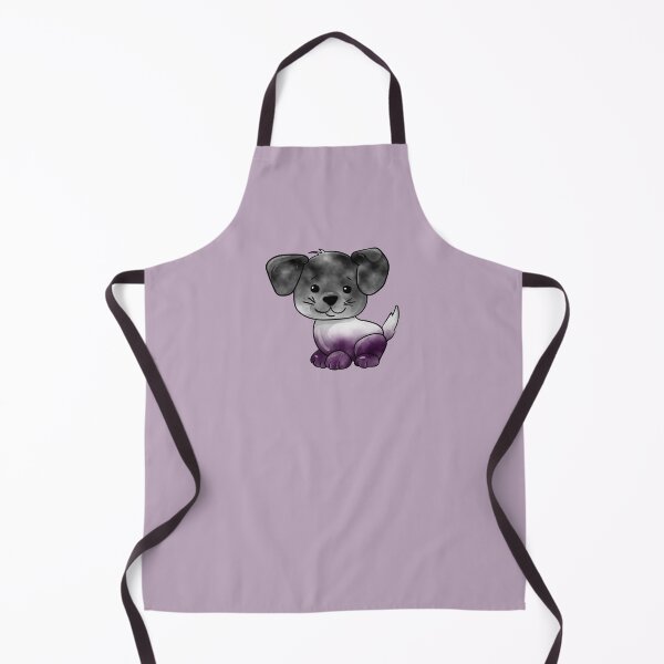 Item preview, Asexual Subtle Watercolour Pride Flag Cartoon Puppy designed and sold by cashewdays.