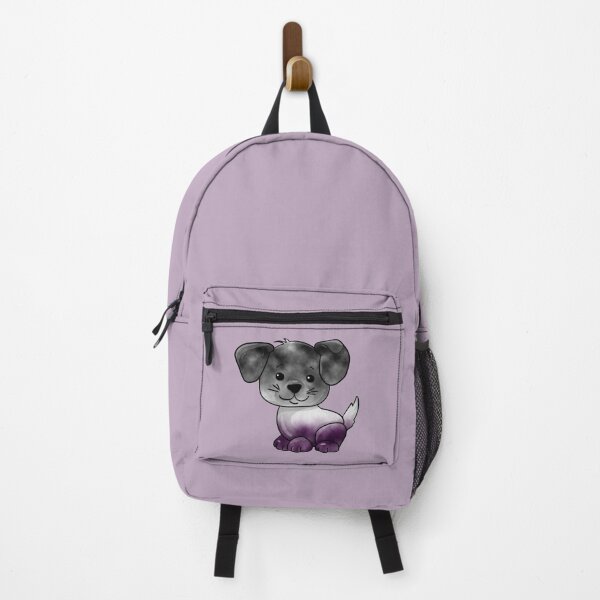 Item preview, Asexual Subtle Watercolour Pride Flag Cartoon Puppy designed and sold by cashewdays.