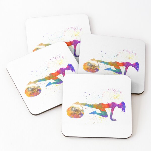 Item preview, Young man practices fitness in watercolor designed and sold by paulrommer.