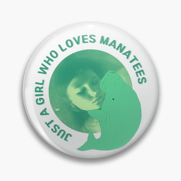 Item preview, JUST A GIRL WHO LOVES MANATEES designed and sold by LaBelleMaison.