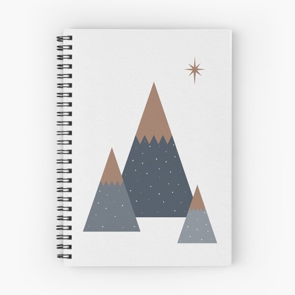 Artikelvorschau, Geometrischer Baum, Abstrakte Formen, Nordstern, Berge entworfen und verkauft von KookiePixel.
