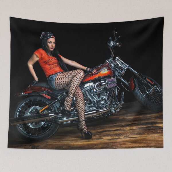 Item preview, Biker Girl Pin-Up designed and sold by William A McCarthy.