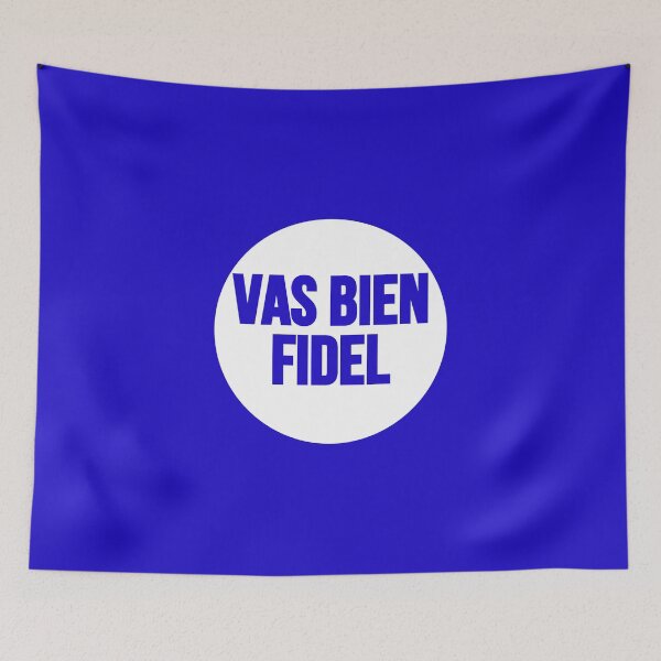Item preview, Camilo Cienfuegos "Vas Bien Fidel" Quote designed and sold by RevolutionInPaint.