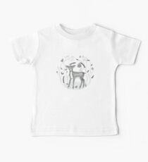 Sweet Deer in Beautiful Garden Baby Tee