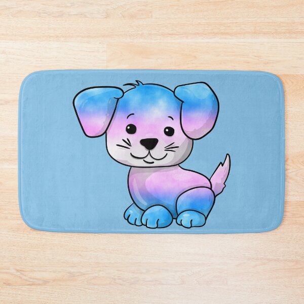 Item preview, Transgender Subtle Watercolour Pride Flag Cartoon Puppy designed and sold by cashewdays.