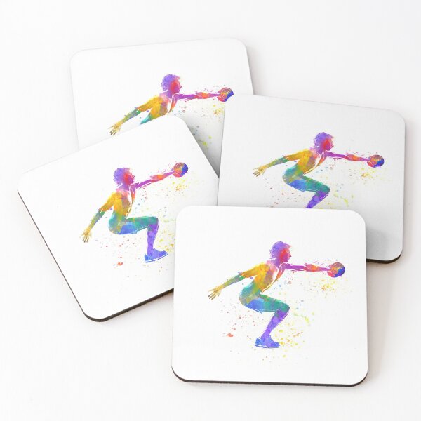 Item preview, Young man practices fitness in watercolor designed and sold by paulrommer.