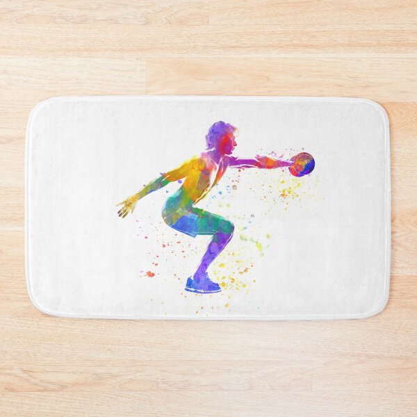 Item preview, Young man practices fitness in watercolor designed and sold by paulrommer.