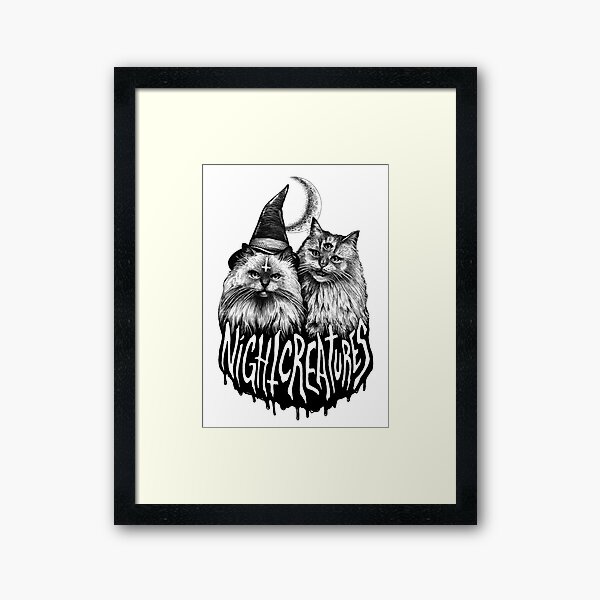 NIGHT CREATURES Framed Art Print