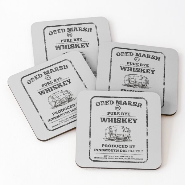 Item preview, Obed Marsh Pure Rye Whiskey - border and distressed designed and sold by BRU Design.