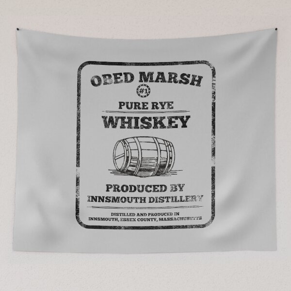Item preview, Obed Marsh Pure Rye Whiskey - border and distressed designed and sold by BRU Design.