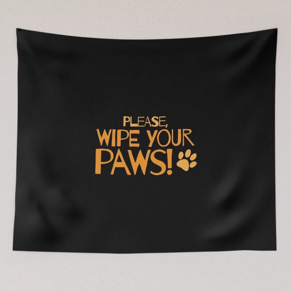 Item preview, Please wipe your paws designed and sold by jazzydevil.