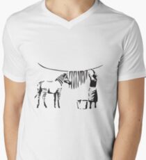 Banksy Men's V-Neck T-Shirt