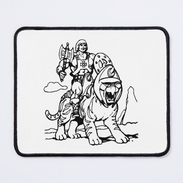 Item preview, Heman rides battle cat pencil art designed and sold by CharlestonCindy.