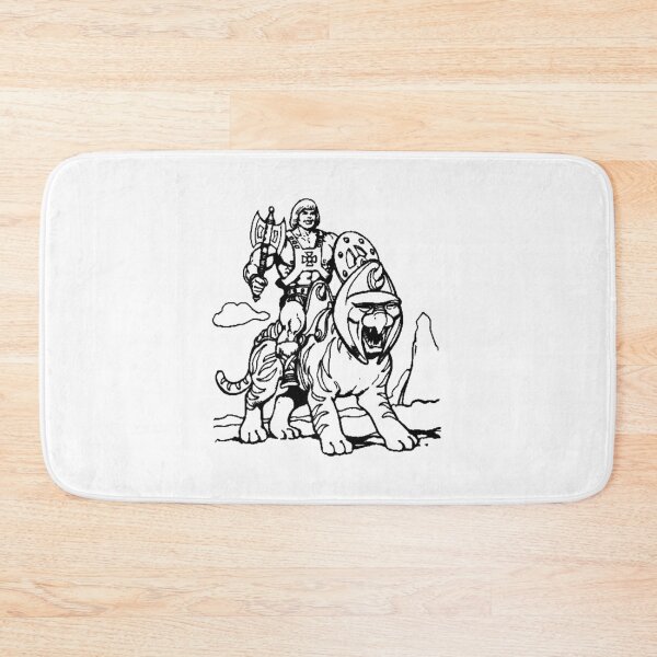Item preview, Heman rides battle cat pencil art designed and sold by CharlestonCindy.