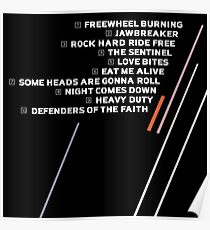Defenders of the Faith Tracklist Poster