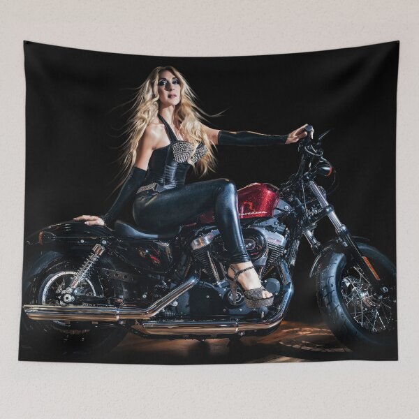 Item preview, Blonde Biker Girl Pin-Up designed and sold by William A McCarthy.