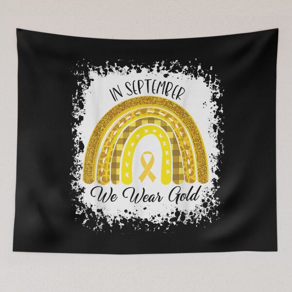 Item preview, Rainbow In September We Wear Gold Childhood Cancer Awareness  designed and sold by AdonisShop.