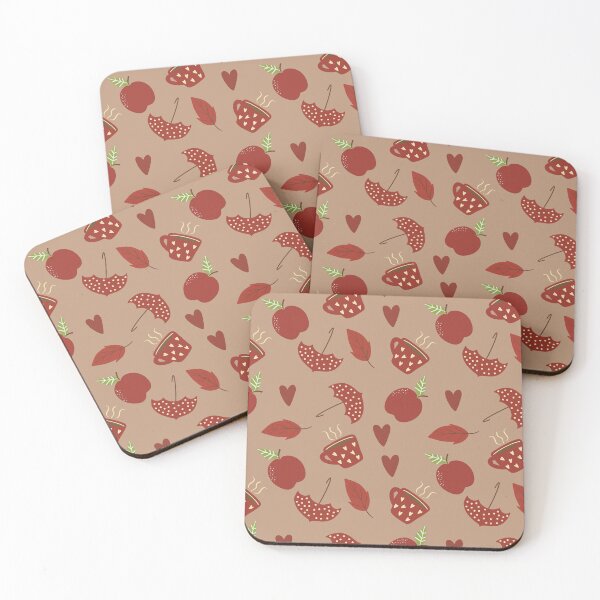 Item preview, Autumn in red pattern designed and sold by FunnyChameleon.