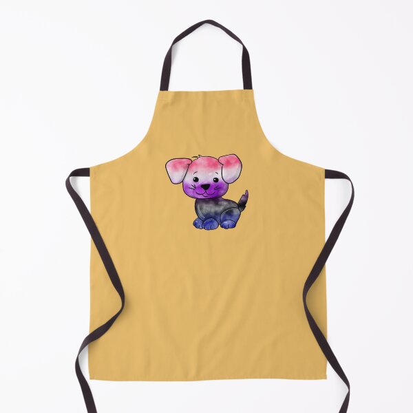 Item preview, Gender Fluid Subtle Watercolour Pride Flag Cartoon Puppy designed and sold by cashewdays.