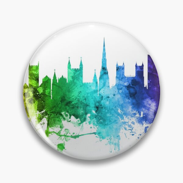 Aperçu de l'œuvre Bristol England Skyline créée et vendue par ArtPrints.
