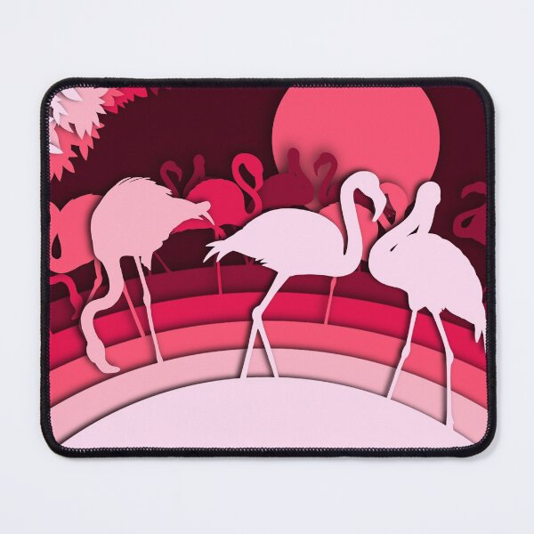 Artikelvorschau, Schwarm extravaganter Flamingos entworfen und verkauft von Doodlebhai.