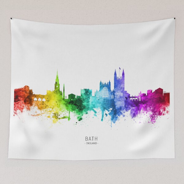Item preview, Bath England Skyline Cityscape designed and sold by ArtPrints.