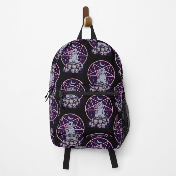 Item preview, Creepy Demon Rabbit with Pentagram and Skulls  designed and sold by CaleiAttwe.
