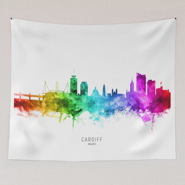 Item preview, Cardiff Wales Skyline designed and sold by ArtPrints.