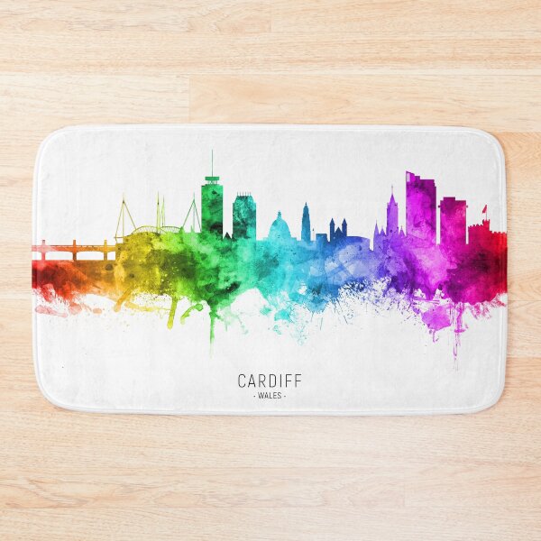 Artikelvorschau, Cardiff Wales Skyline entworfen und verkauft von ArtPrints.