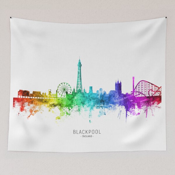 Item preview, Blackpool England Skyline designed and sold by ArtPrints.