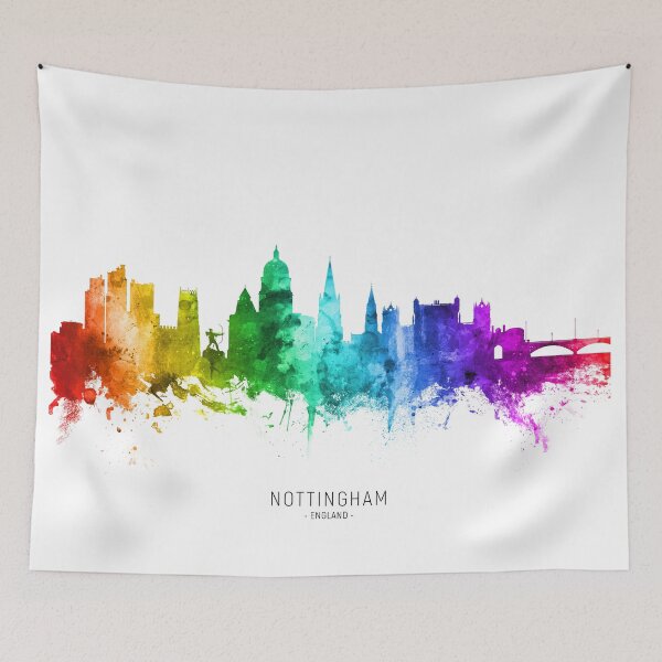 Item preview, Nottingham England Skyline designed and sold by ArtPrints.