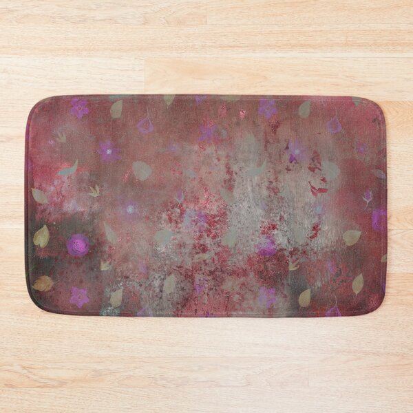 Item preview, Violet Flowers on Rose Gold Background designed and sold by ColorsandShapes.