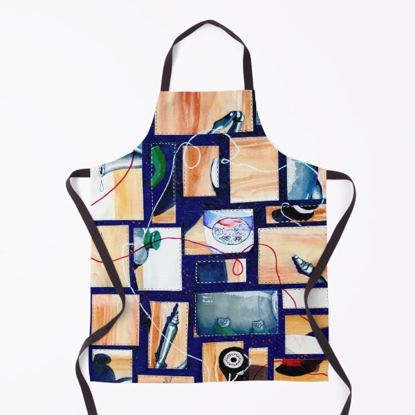 Item preview, Grannys Things Patchwork Collaged Watercolour designed and sold by Heatherian.