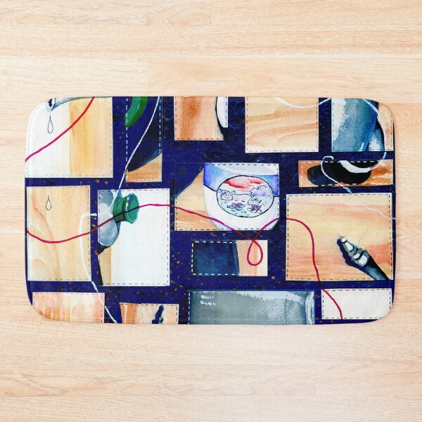 Item preview, Grannys Things Patchwork Collaged Watercolour  designed and sold by Heatherian.